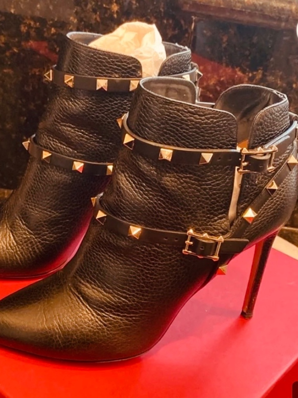 Valentino Rockstud Ankle Boots